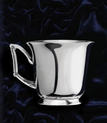 Серебряная чайная чашка «Элегия» с чернением